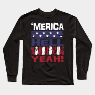 Merica Hell Yeah Long Sleeve T-Shirt